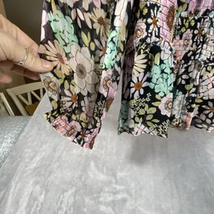 Anthropologie Maeve Small Top Blouse Flounced Multi 70's Peasant‎ Prairie Boho thumbnail 6