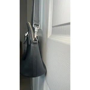 Kate Spade Black Pebbled Leather Dome Satchel Crossbody Bag Capsule‎ Purse thumbnail 9