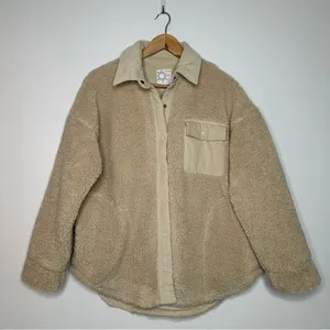 Aerie OFFLINE Small Sherpa Shirt Jacket Size Small thumbnail 3