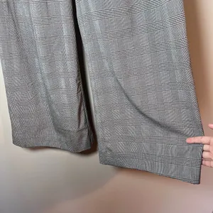 Anthropologie Amadi Plaid Pleated High Rise Wide Leg Trouser Pants M thumbnail 3