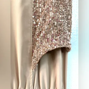 Calista M Sequin Embellished Golden Tan Joggers thumbnail 4