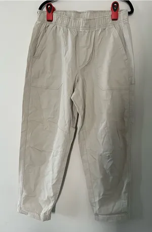 Old Navy Beige Khaki Pull On Utility Pants Womens Large High Rise Hiking Outdoor thumbnail 1