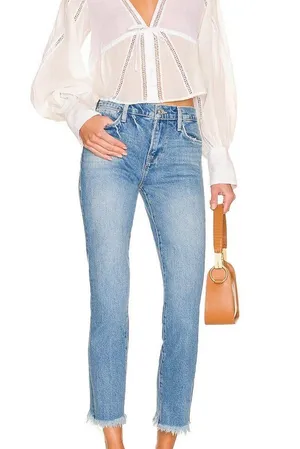 Frame Blue Le High Straight Leg Jeans thumbnail 1