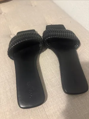 Nordstrom Open Edit black Woven Strap Slide Sandals for Women 9 thumbnail 3