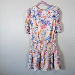 Amanda Uprichard Nala Tiered Mini Dress Womens L Florence Floral Print Coquette thumbnail 9