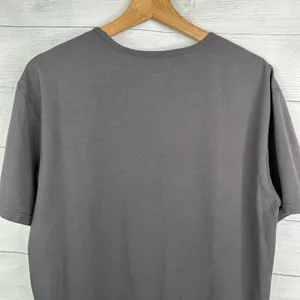 Quince Curve Crewneck Tee Dark Coal Gray Curved Hem Womens Size Medium Casual thumbnail 5