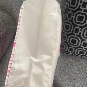 Juicy Couture Cream and Pink Canvas Tote thumbnail 5