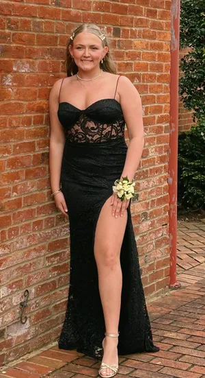 Black Prom Dress Size 12 thumbnail 1