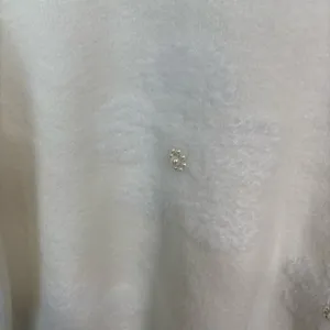 Nanette Lepore Cream‎ Flower Embellished Pre-Washed Yarn Sweater Size Small thumbnail 5