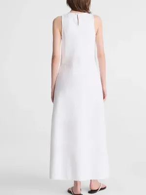 NWT Madewell White Denim Seamed Maxi Dress Size 2‎ thumbnail 2