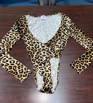 NWOT Buddy Love Leopard Print Linda Surplice Bodysuit thumbnail 2