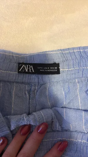 Zara Blue and White Shorts thumbnail 2