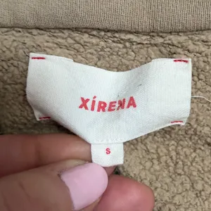 Xirena Tan Khaki 100% Ring Spun Cotton Quarter Zip Sweatshirt‎ Small EUC thumbnail 3