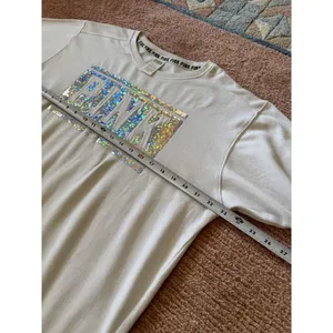 Victoria’s Secret PINK Women’s Cream Logo Sweatshirt Medium thumbnail 3