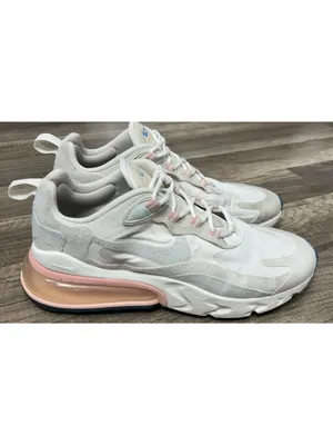 Nike Air Max 270 React Shoes Womens 9.5 American Modern White Pink AT6174-100 thumbnail 6