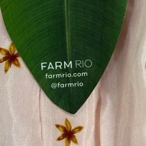 Farm Rio Botanical Beauty Pink Laces Cup‎ Midi Dress Floral Size M 334844 thumbnail 3