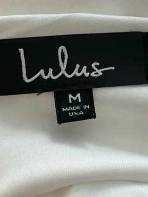 Lulus White One Shoulder Bow Bodycon Mini Dress Size Medium Bridal Party thumbnail 11