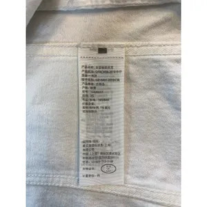 Abercrombie & Fitch White Denim Trucker Jacket Womens XS 144J0317 Stretch Cotton thumbnail 6