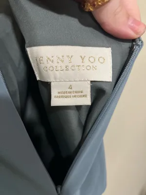 Jenny Yoo Dusty blue formal dress thumbnail 9