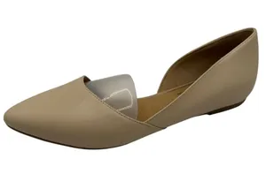 Michael Shannon Alyssa Flats Women‎ 9 Beige d'Orsay Pointed Toe Leather Preppy thumbnail 1