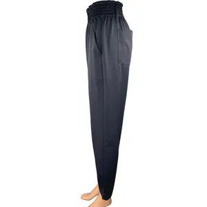Abercrombie & Fitch Women's Black High Waisted Tapered Trousers Pants Size S thumbnail 2