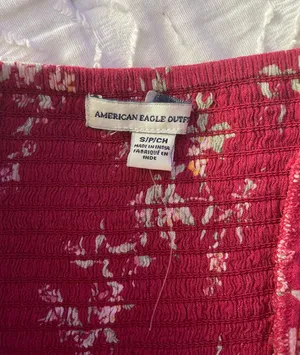 American Eagle Red Floral Sundress thumbnail 5