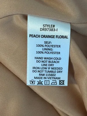 Solaí The Label Peach-Orange‎ Boho Floral Maxidress | Size S thumbnail 4