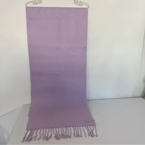 Steve Madden Reversible Leopard Print Scarf Lavender Mint With Fringe thumbnail 3