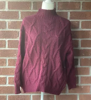 Express Oversized Mockneck Sweater thumbnail 1