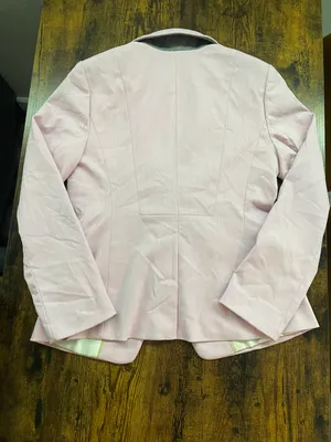 Banana Republic Pink Cutaway SingleButton Blazer SZ 4P & Dress Pants SZ 0 thumbnail 21