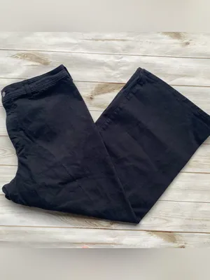 Universal Thread solid black sailor high waist wide leg denim jeans fall winter thumbnail 5