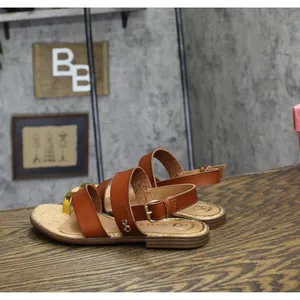 NWT Sam & Libby Womens Strappy Perris Flat Sandal J5247S1200 Amber Brown 6.5M thumbnail 7