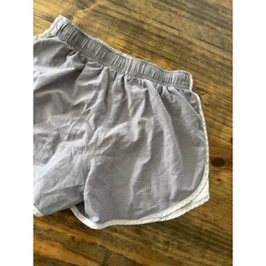Nike Dri-Fit Lined Athletic Shorts Womens SMALL Stretchy Drawstring Grey thumbnail 5