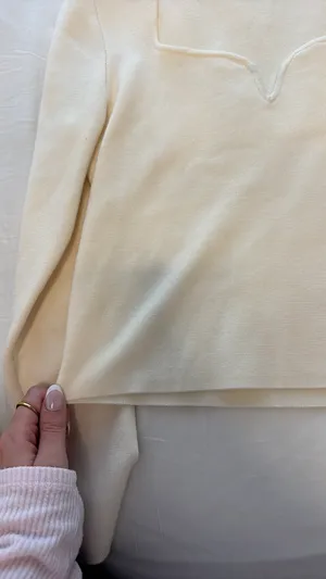 Abercrombie White Long Sleeve Top thumbnail 4