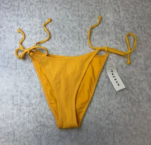 PacSun Eco Ribbed Side Tie‎ Bikini Bottom Orange Small 0263-080 thumbnail 1