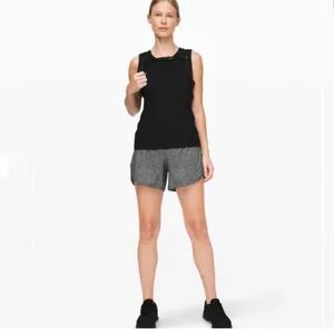 Lululemon Track That Short 5" Heathered Grey W7AUZS Size 4 High Rise Running thumbnail 9