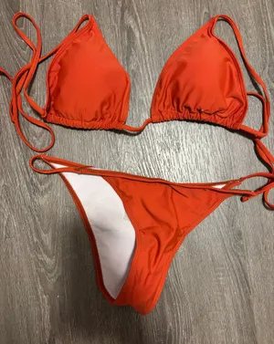 2 pc rust swimwear Orange Size L thumbnail 1
