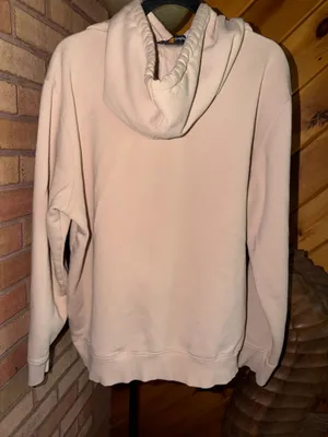 Timberland Men’s Hoodie- Cream w/white Logo thumbnail 2