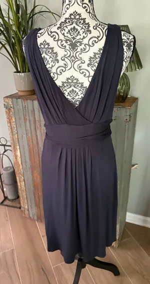 Loft size, large purple, summer dress thumbnail 1