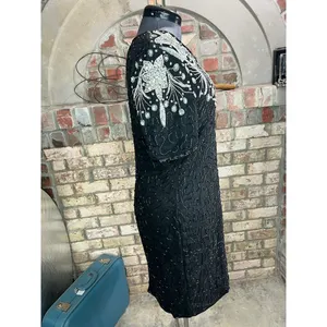 Ross formal dress prom beaded silk 1990s NWT thumbnail 11