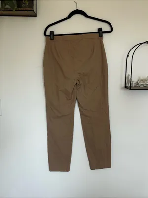 Theory Khaki Pants Work Wear Trousers Straight Leg Mid Rise Slacks Size‎ 4 thumbnail 2