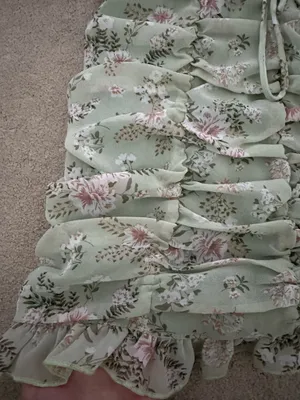 Hazel Boutique Green Floral Mini Dress thumbnail 4