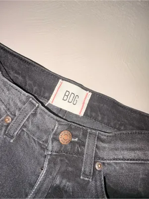 BDG Urban Outfitters Black Cowboy Jean Mid Rise Straight Leg Denim Size 27 thumbnail 5
