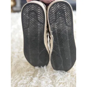 Animal‎ Print Sneakers, Black White Cow Hide Leather Upper, Fun Casual Shoes thumbnail 7