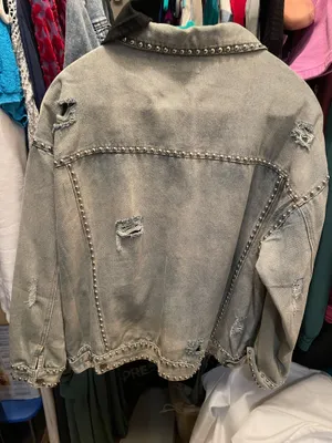 POL Distressed denim jacket vici thumbnail 3
