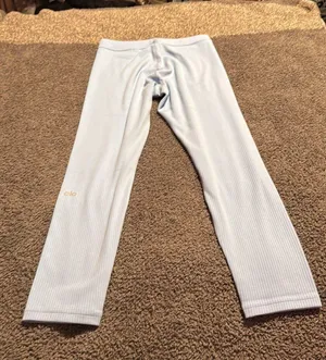 Alo Ribbed High-Waist 7/8 Blissful Legging size medium thumbnail 6