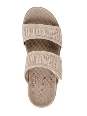 NWT Easy Spirit Womens Daleyza Embellished Double Band Sandals Taupe Brown 7M thumbnail 4