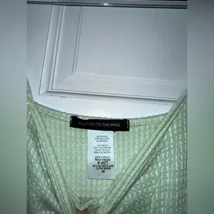 Caution to the Wind Green jumpsuit thumbnail 6