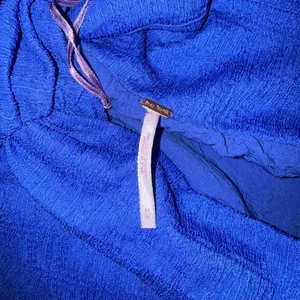 Free People Asymetrical Wrap Maxi‎ Skirt Royal Blue Size Medium thumbnail 2