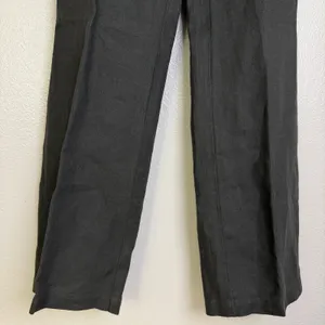 Eileen Fisher Linen Pants Womens 4 Gray Wide Pleated Career Trousers 32" thumbnail 8